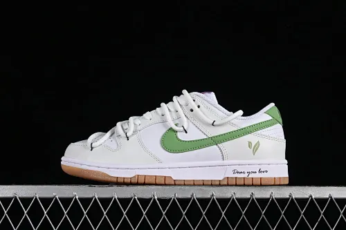 All Categories Nk SB Dunk Series Nk SB Dunk Low Low-top Sneakers Nk Dunk Low Spring and Summer Series Qingti Camellia White and Green SB Low-top Casual Sneakers FD9922-151